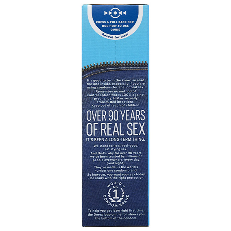 Bao cao su Durex Jeans ôm sát, bôi trơn 52.5mm hộp 3 cái - 10